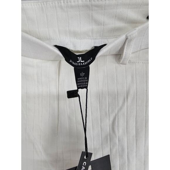 Jules & Leopold Womens Sz S Pull On Ankle Pants White Ribbed NEW - Picture 3 of 5